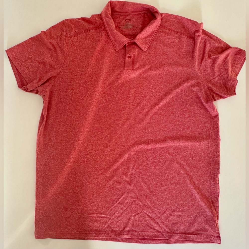 Oakley Men’s Heathered Red Polo Shirt - Size XL